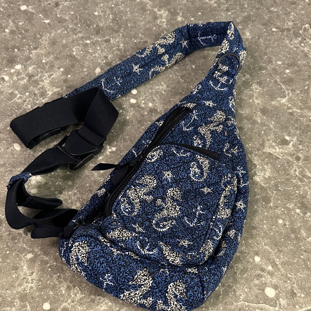 Vera Bradley Blue and White Crossbody Bag